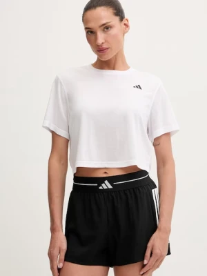 adidas Performance T-shirt sportowy damski z wiskozą WORKOUT ESSENTIALS biały