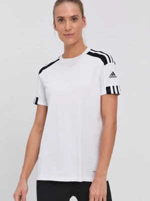 adidas Performance t-shirt Squadra 21 damski kolor biały GN5753