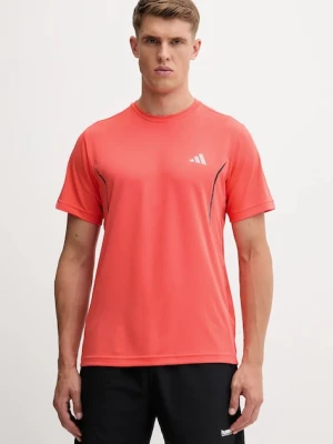 adidas Performance t-shirt Tech App męski kolor pomarańczowy z nadrukiem JZ8494
