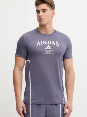 adidas Performance t-shirt treningowy D4T Heritage kolor fioletowy z nadrukiem KA5289