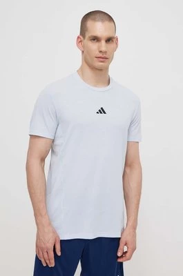 adidas Performance t-shirt treningowy D4T kolor niebieski gładki IS3829