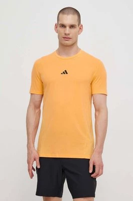 adidas Performance t-shirt treningowy D4T kolor żółty gładki IS3818