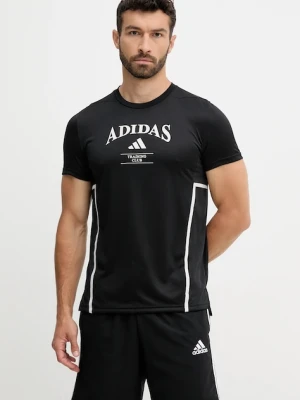adidas Performance t-shirt treningowy Designed for Training męski kolor czarny wzorzysty KA5284