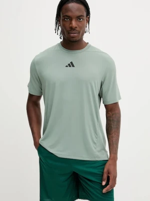 adidas Performance t-shirt treningowy Designed for Training męski kolor zielony gładki JI8187