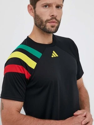 adidas Performance t-shirt treningowy Fortore 23 kolor czarny z aplikacją IK5737