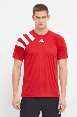 adidas Performance t-shirt treningowy Fortore 23 kolor czerwony z aplikacją HY0571