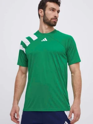 adidas Performance t-shirt treningowy Fortore 23 kolor zielony z aplikacją IT5655