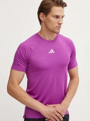 adidas Performance t-shirt treningowy Gym+ kolor fioletowy gładki IW8372