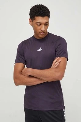 adidas Performance t-shirt treningowy HIIT kolor fioletowy gładki IL7131