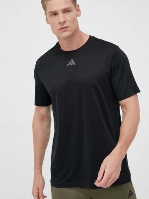 adidas Performance t-shirt treningowy HIIT Slg kolor czarny z nadrukiem