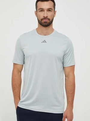 adidas Performance t-shirt treningowy HIIT SLG kolor zielony z nadrukiem