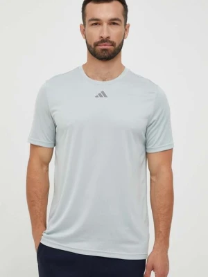 adidas Performance t-shirt treningowy HIIT SLG kolor zielony z nadrukiem