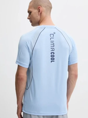 adidas Performance t-shirt treningowy INTENSITY męski kolor niebieski z nadrukiem KB9737
