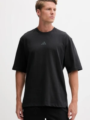 adidas Performance t-shirt treningowy kolor czarny gładki JN3680
