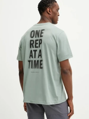 adidas Performance t-shirt treningowy męski kolor zielony wzorzysty JD8234