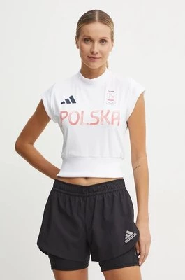 adidas Performance t-shirt treningowy Olympic kolor biały JF6670