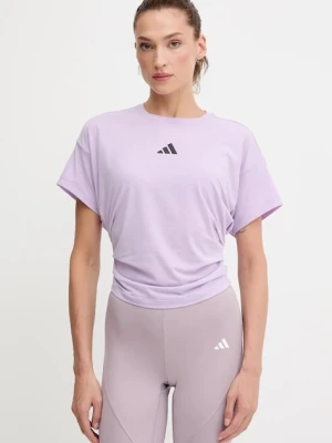 adidas Performance t-shirt treningowy Power damski kolor fioletowy JX1191