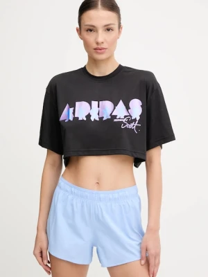 adidas Performance t-shirt treningowy PRIDE damski kolor czarny JL7613