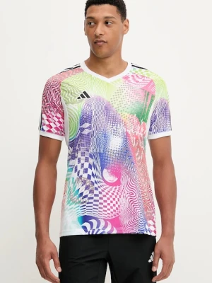 adidas Performance t-shirt treningowy PRIDE kolor biały wzorzysty JL8097