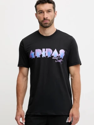 adidas Performance t-shirt treningowy PRIDE męski kolor czarny wzorzysty JL7620