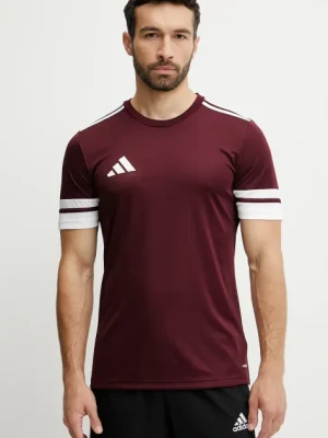 adidas Performance t-shirt treningowy Squad 25 kolor bordowy z aplikacją JC8675
