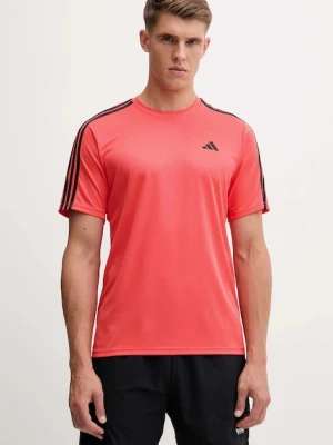 adidas Performance t-shirt treningowy Te-Es Base 3S męski kolor pomarańczowy z nadrukiem KA7853