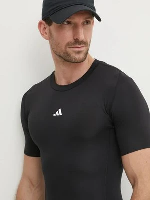 adidas Performance t-shirt treningowy Techfit kolor czarny gładki JE6698