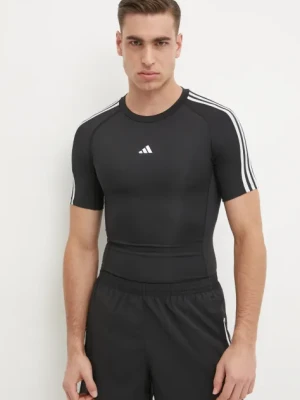 adidas Performance t-shirt treningowy Techfit kolor czarny z nadrukiem IN5588