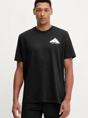 adidas Performance t-shirt treningowy TIE-INS męski kolor czarny wzorzysty JW3926