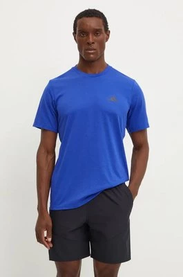 adidas Performance t-shirt treningowy Train Essentials Comfort kolor niebieski gładki IW3319