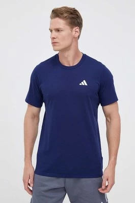 adidas Performance t-shirt treningowy Train Essentials Feelready kolor granatowy gładki
