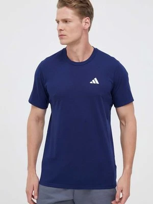 adidas Performance t-shirt treningowy Train Essentials Feelready kolor granatowy gładki IC7441