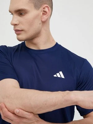 adidas Performance t-shirt treningowy Train Essentials kolor granatowy gładki IC7429