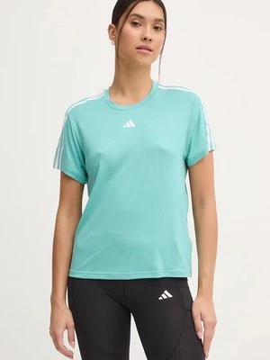 adidas Performance t-shirt treningowy Train Essentials kolor turkusowy IX0991