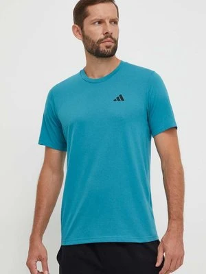 adidas Performance t-shirt treningowy Train Essentials kolor zielony gładki