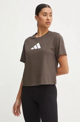 adidas Performance t-shirt treningowy Train Essentials kolor zielony JG8616