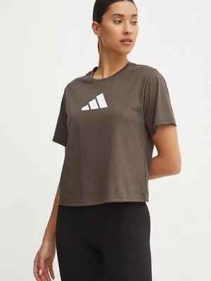 adidas Performance t-shirt treningowy Train Essentials kolor zielony JG8616