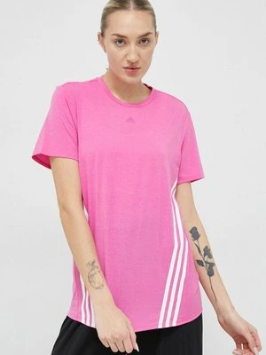 adidas Performance t-shirt treningowy Train Icons kolor różowy