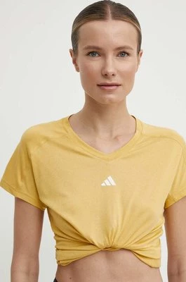 adidas Performance t-shirt treningowy Training Essentials kolor żółty IS3966
