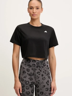 adidas Performance t-shirt treningowy WORKOUT ESSENTIALS damski kolor czarny JC9555