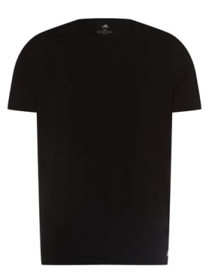 adidas Performance T-shirty pakowane po 2 szt. Mężczyźni Bawełna czarny jednolity,