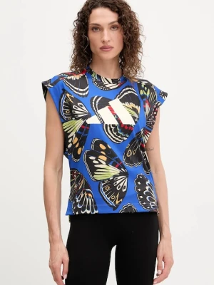 adidas Performance top treningowy x Farm Rio kolor niebieski KB5566