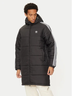 adidas Płaszcz zimowy adicolor HZ0684 Czarny Loose Fit