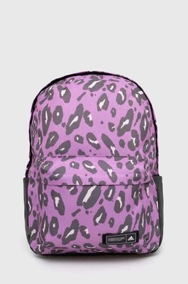 adidas plecak damski kolor fioletowy duży wzorzysty IX6805