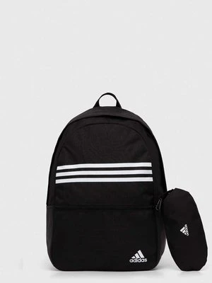 adidas plecak Essentials kolor czarny duży z nadrukiem IZ1895