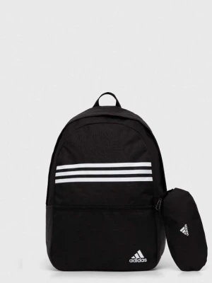 adidas plecak Essentials kolor czarny duży z nadrukiem IZ1895