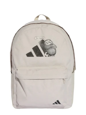 adidas plecak kolor beżowy duży z nadrukiem JX9075