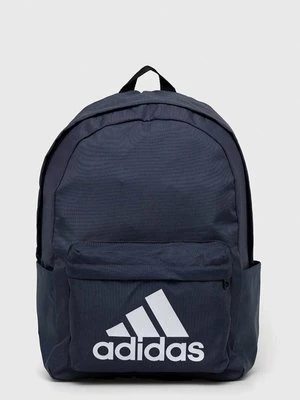 adidas plecak kolor granatowy duży z nadrukiem HR9809