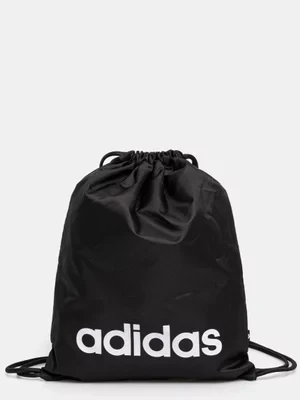 adidas plecak LINEAR GYMSACK kolor czarny z nadrukiem JE8342