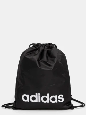 adidas plecak LINEAR GYMSACK kolor czarny z nadrukiem JE8342